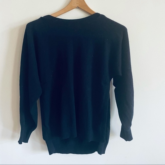 Vince Navy Wool Cashmere Crewneck Sweater